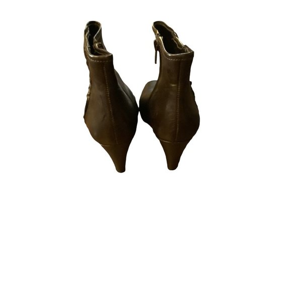 Alex Marie Alisa Dark Brown Braided Leather Ankle Bootie-Size 7 - Picture 4 of 10